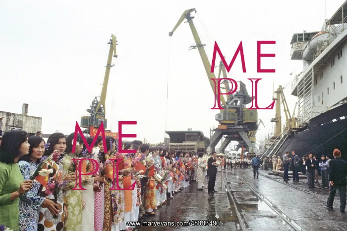 : Soviet motor ship arrival in Vietnam, 1980 : Soviet motor ship arrival in Vietnam, 1980