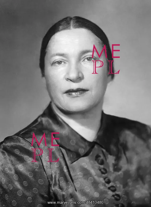 : Soviet poet Agniya Barto, 1958 : Soviet poet Agniya Barto, 1958