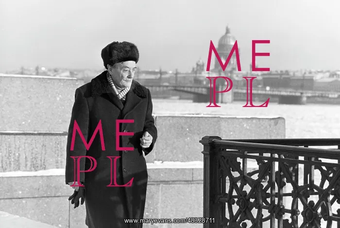 : Soviet poet Mikhail Dudin, 1985 : Soviet poet Mikhail Dudin, 1985