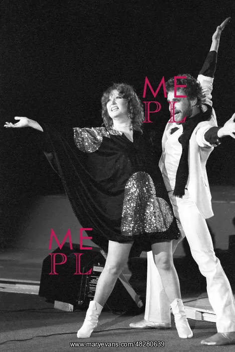 : Soviet pop singer Alla Pugacheva and dancer Boris : Soviet pop singer Alla Pugacheva and dancer Boris