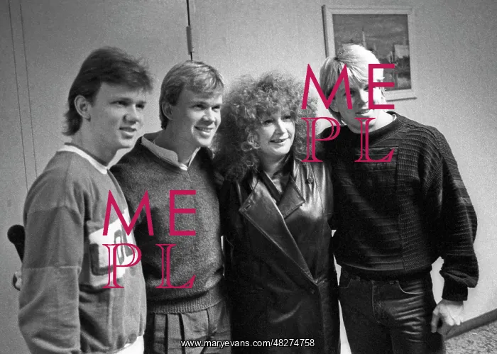 : Soviet pop singer Alla Pugacheva and Swedish trio : Soviet pop singer Alla Pugacheva and Swedish trio