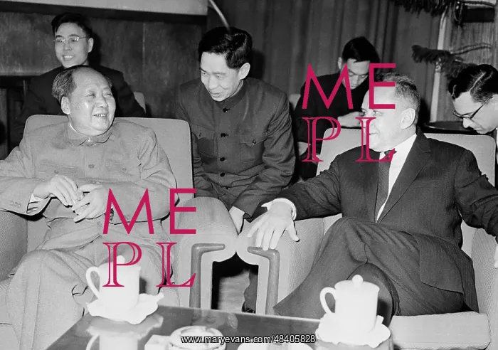 : Soviet Premier Alexei Kosygin and China leader : Soviet Premier Alexei Kosygin and China leader