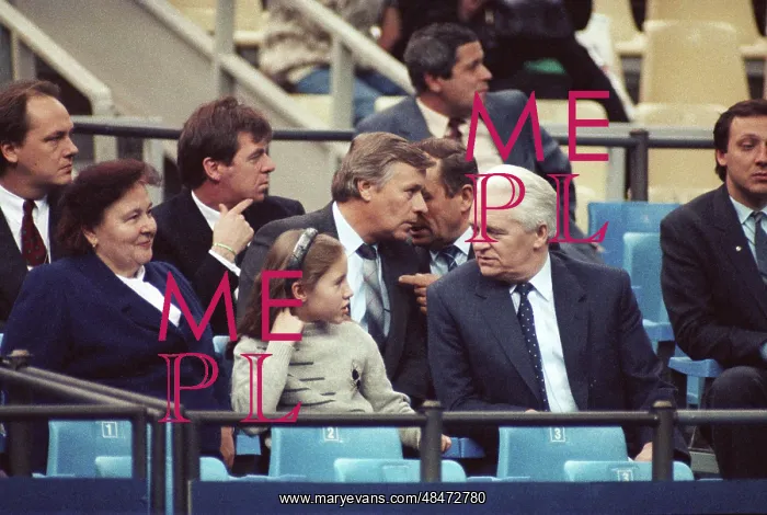 : Former Soviet Premier Ivan Silayev attends 1991 Kremlin Cup : Former Soviet Premier Ivan Silayev attends 1991 Kremlin Cup