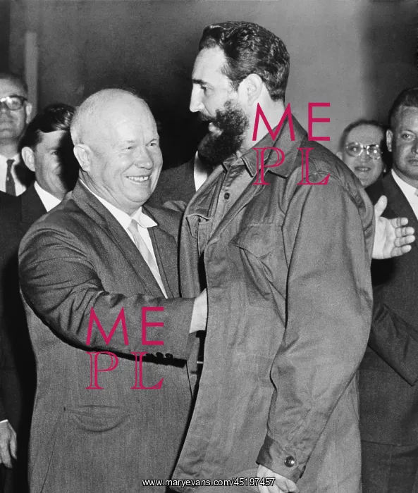 : Soviet Premier Nikita Khrushchev greets ? : Soviet Premier Nikita Khrushchev greets ?