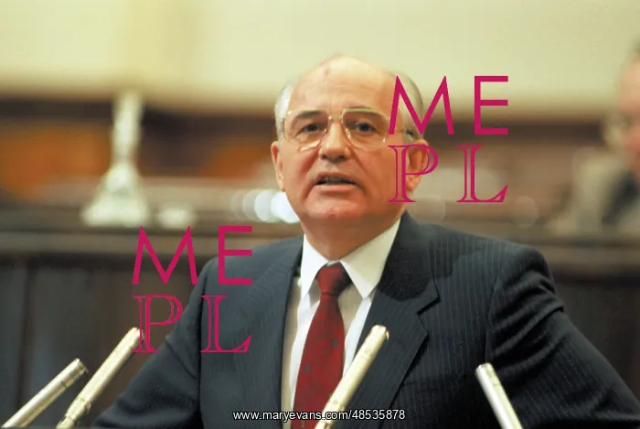: Soviet President Mikhail Gorbachev, 1990 : Soviet President Mikhail Gorbachev, 1990
