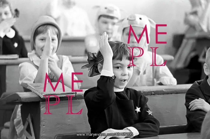 : Soviet pupils during lesson, 1971 : Soviet pupils during lesson, 1971