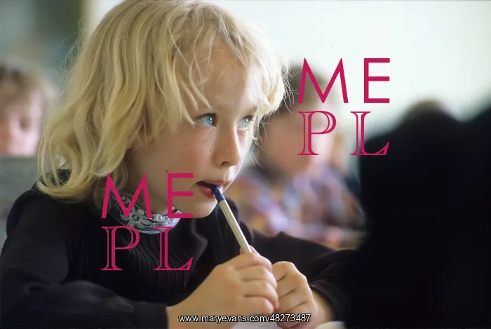: Soviet schoolgirl at lesson, 1979 : Soviet schoolgirl at lesson, 1979