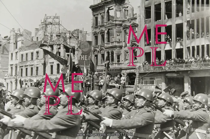 : Soviet soldiers at the reopening of : Soviet soldiers at the reopening of