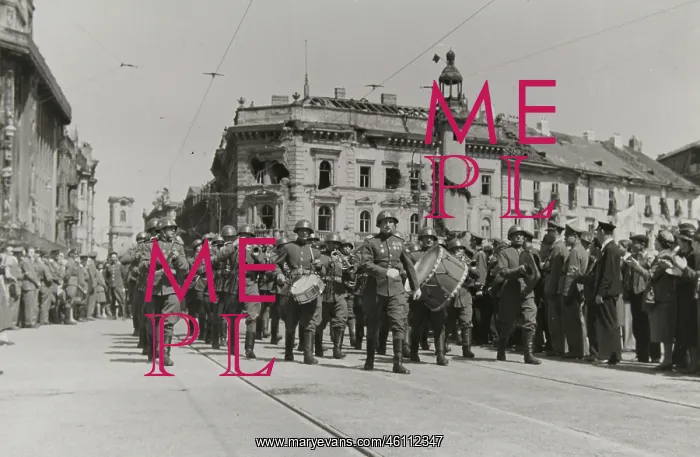 : Soviet soldiers at the reopening of : Soviet soldiers at the reopening of