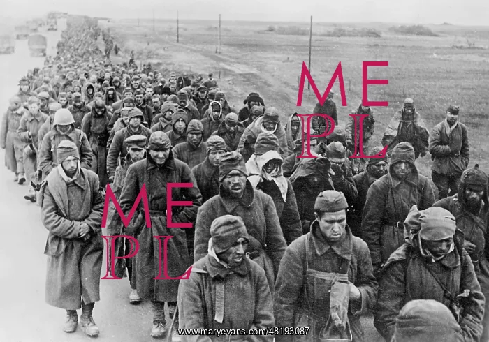 : Soviet soldiers on the way into war captivity, 1941 : Soviet soldiers on the way into war captivity, 1941