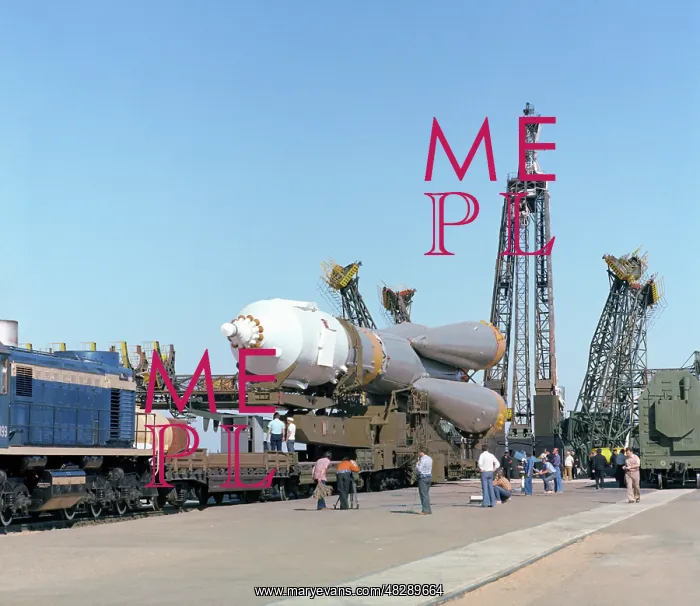 : Soviet Soyuz-U rocket carrying Soyuz-36 spacecraft, 1980 : Soviet Soyuz-U rocket carrying Soyuz-36 spacecraft, 1980