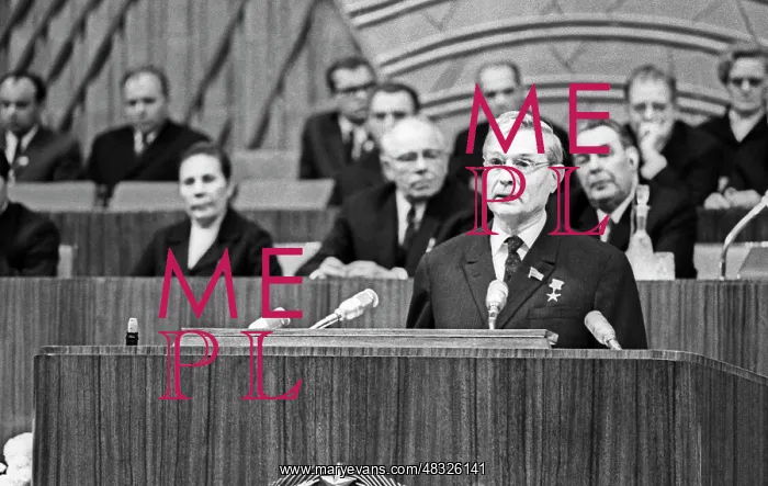 : Soviet statesman Mikhail Suslov, 1970 : Soviet statesman Mikhail Suslov, 1970