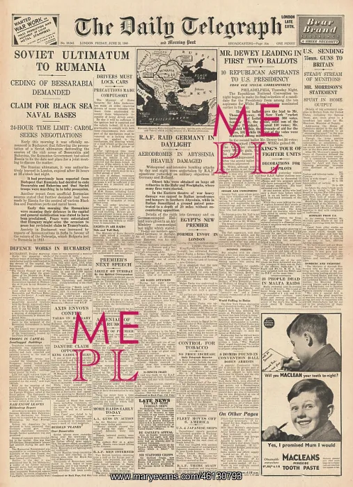 : Soviet ultimatum to Romania : Soviet ultimatum to Romania