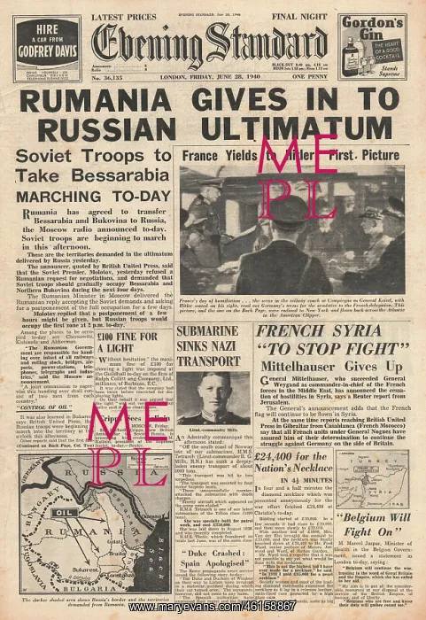 : Soviet ultimatum to Romania : Soviet ultimatum to Romania