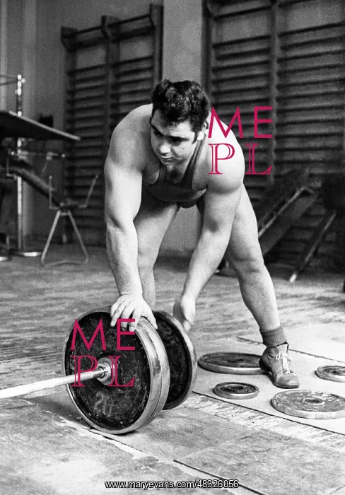 : Soviet weightlifter Vasily Alekseyev, 1970 : Soviet weightlifter Vasily Alekseyev, 1970