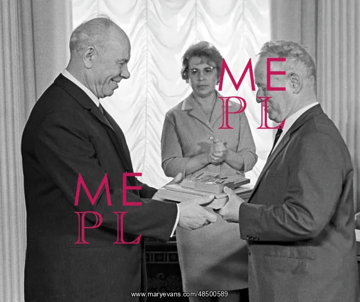 : Soviet writer Mikhail Sholokhov awarded Order of Lenin, 1967 : Soviet writer Mikhail Sholokhov awarded Order of Lenin, 1967