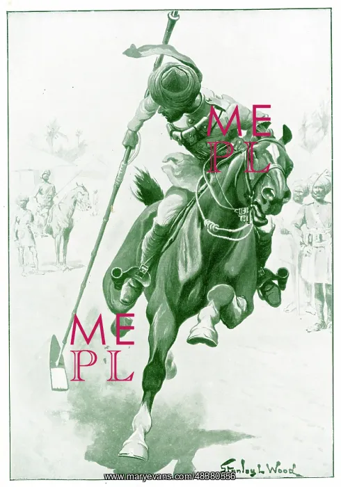 : Sowar or trooper of Indian Army on horseback : Sowar or trooper of Indian Army on horseback