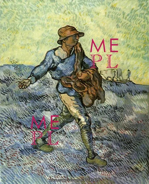 : The Sower, by Van Gogh : The Sower, by Van Gogh
