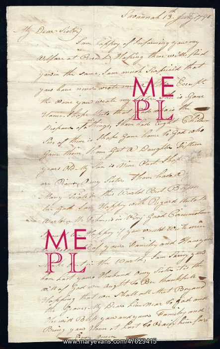 : Sowerby letter : Sowerby letter
