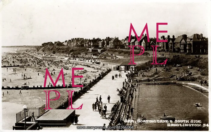 : Spa, Boating Lake & South Side, Bridlington, Yorkshire : Spa, Boating Lake & South Side, Bridlington, Yorkshire