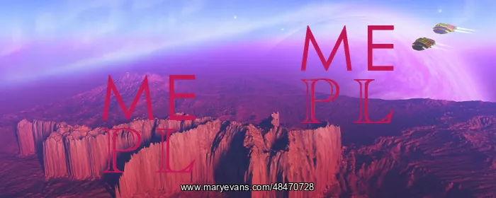 : Two spacecraft fly over a mountain range : Two spacecraft fly over a mountain range