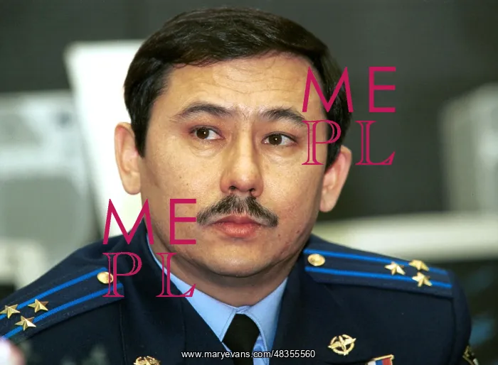 : Spaceship crew commander Talgat Musabaev during : Spaceship crew commander Talgat Musabaev during