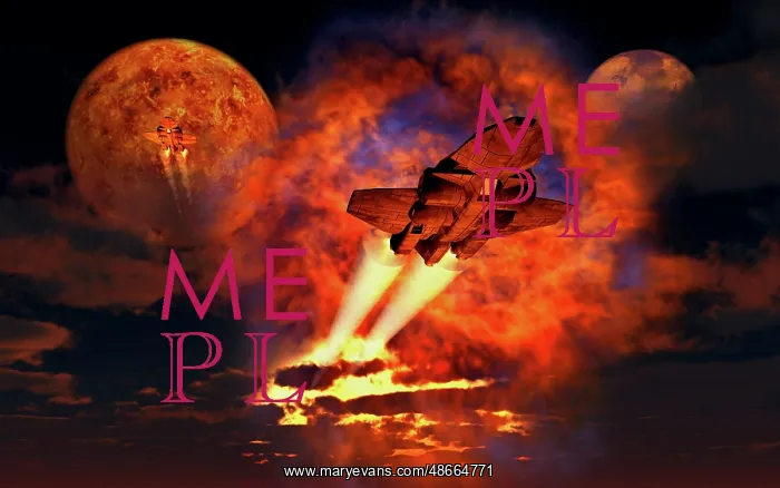 : Two spaceships traveling between alien exoplanets : Two spaceships traveling between alien exoplanets