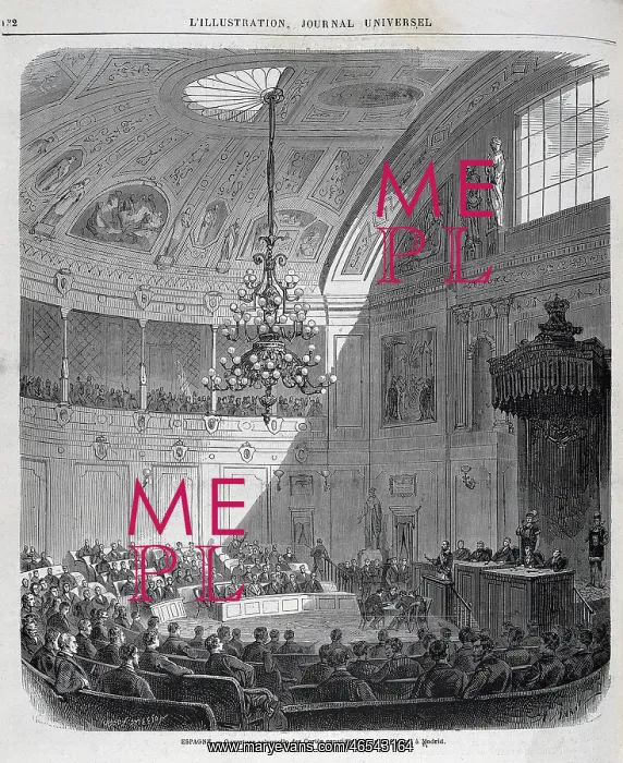 : Spain (1869). Opening of the Constitutional Assembly : Spain (1869). Opening of the Constitutional Assembly