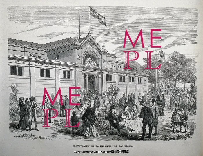 : Spain (1870). Opening of the Barcelona Exhibition : Spain (1870). Opening of the Barcelona Exhibition