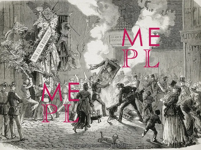 : Spain (1873). First Republic. Anticlerical demonstration : Spain (1873). First Republic. Anticlerical demonstration
