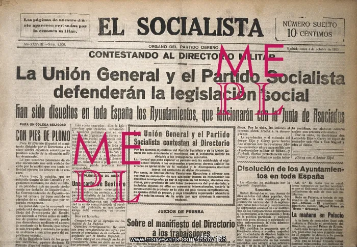  : Spain (1923). Primo de Rivera's Dictatorship