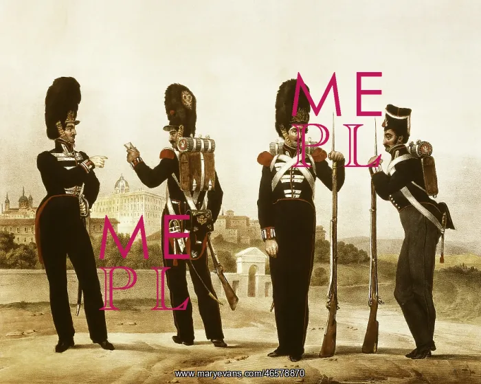 : Spain (19th c.). Grenadiers of the Royal Guard : Spain (19th c.). Grenadiers of the Royal Guard
