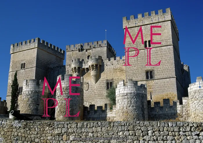 : Spain. Ampudia. Medieval Castle. 15th century fortress : Spain. Ampudia. Medieval Castle. 15th century fortress