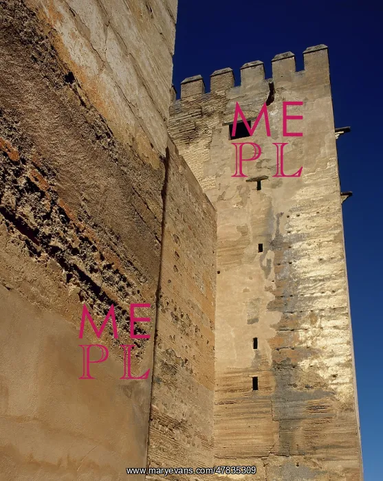 : Spain, Andalusia, Granada. The Alhambra. The Alcazaba : Spain, Andalusia, Granada. The Alhambra. The Alcazaba