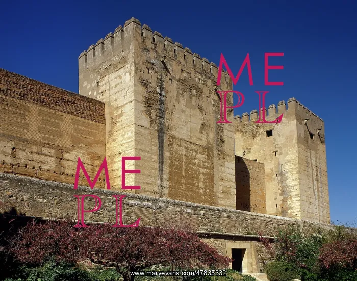 : Spain, Andalusia, Granada. The Alhambra. The Alcazaba : Spain, Andalusia, Granada. The Alhambra. The Alcazaba