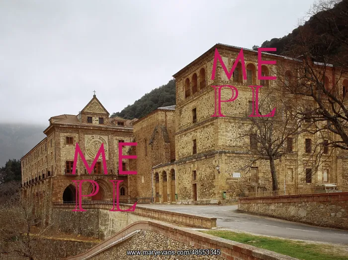 : Spain. Anguiano. Monastery of Our Lady of Valvanera. Exterio : Spain. Anguiano. Monastery of Our Lady of Valvanera. Exterio