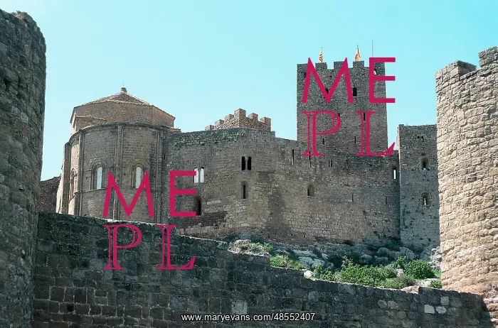 : Spain. Aragon. Loarre Caste. Complex built during 11th-12th : Spain. Aragon. Loarre Caste. Complex built during 11th-12th