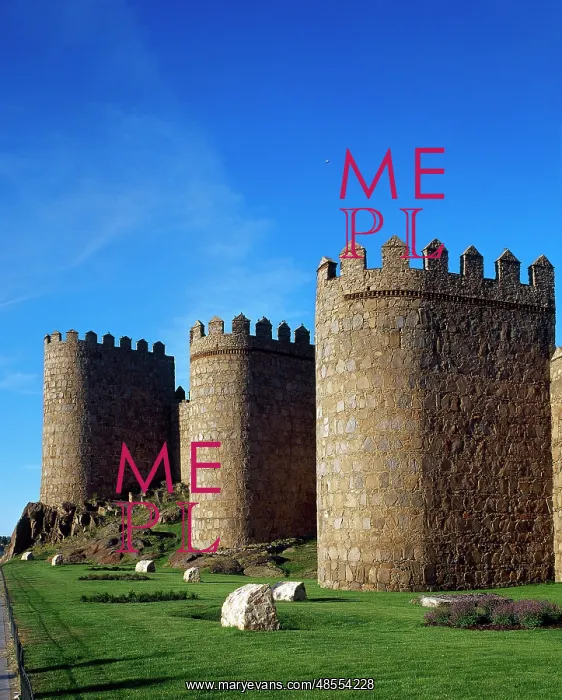 : Spain. Avila. Section of the western sector of the medieval : Spain. Avila. Section of the western sector of the medieval