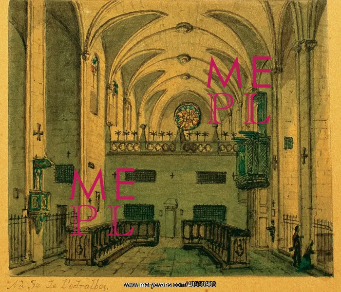 : Spain. Barcelona. Monastery of Pedralbes. Church. Interior : Spain. Barcelona. Monastery of Pedralbes. Church. Interior