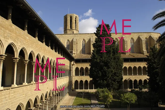 : SPAIN. Barcelona. Monastery of Pedralbes. Monastery : SPAIN. Barcelona. Monastery of Pedralbes. Monastery