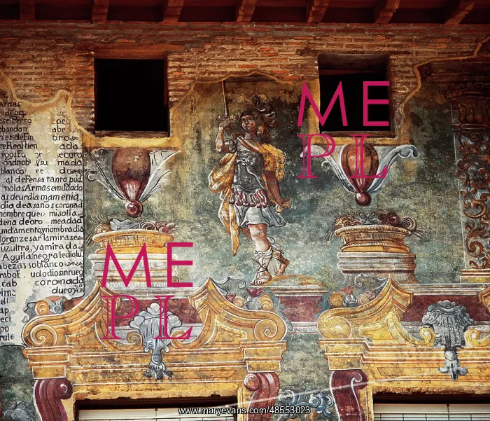 : Spain. Basque Country. Villaro. Paintings of Palace of Risca : Spain. Basque Country. Villaro. Paintings of Palace of Risca