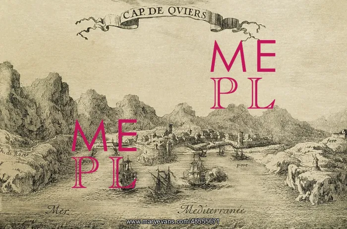 : Spain. Cap de Quiers (Cadaques). City panorama. French engra : Spain. Cap de Quiers (Cadaques). City panorama. French engra