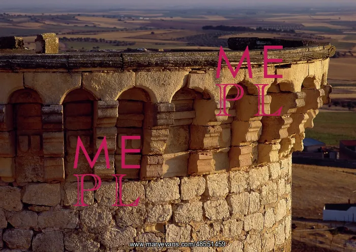 : Spain. Castile-La Mancha. Belmonte. Castle. Built in 15th ce : Spain. Castile-La Mancha. Belmonte. Castle. Built in 15th ce