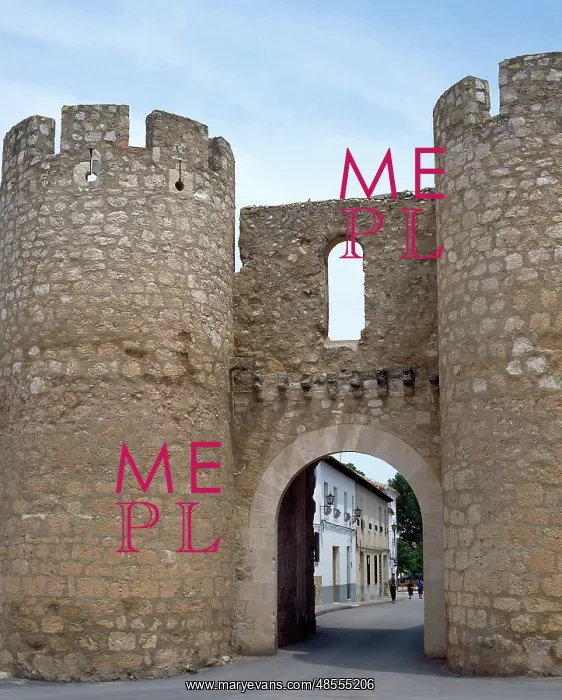 : Spain. Castile-La Mancha. Belmonte. Walls. Chinchilla town g : Spain. Castile-La Mancha. Belmonte. Walls. Chinchilla town g