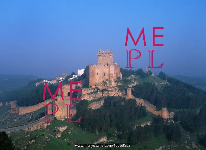 : Spain. Castile-La Mancha. Castle of Alarcon. 8th century : Spain. Castile-La Mancha. Castle of Alarcon. 8th century