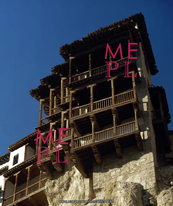  : Spain. Castile-La Mancha. Cuenca. Hanging Houses. 15th centu