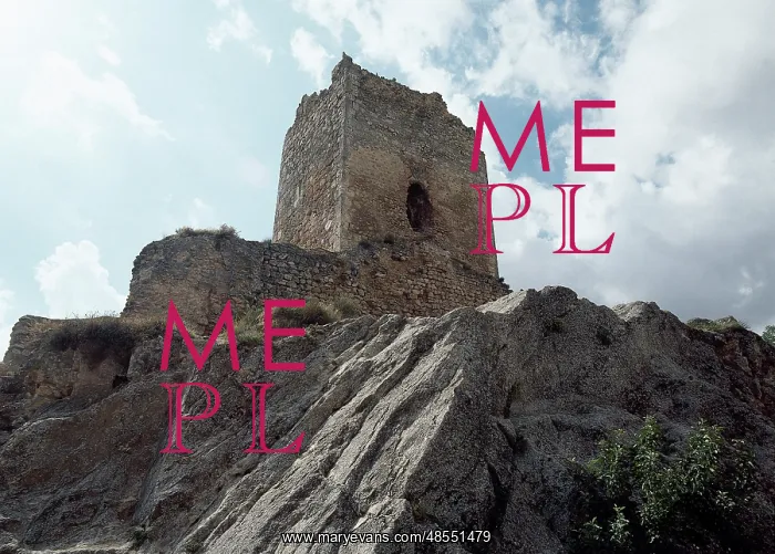 : Spain. Castile-La Mancha. Ucles. View of the Castle. Provinc : Spain. Castile-La Mancha. Ucles. View of the Castle. Provinc