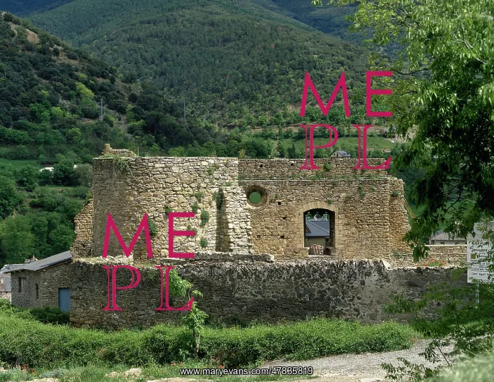 : Spain, Catalonia, Sort. Castell of the Counts of Pallars : Spain, Catalonia, Sort. Castell of the Counts of Pallars