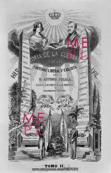 : Spain. First Carlist War. Frontispiece of Historia : Spain. First Carlist War. Frontispiece of Historia
