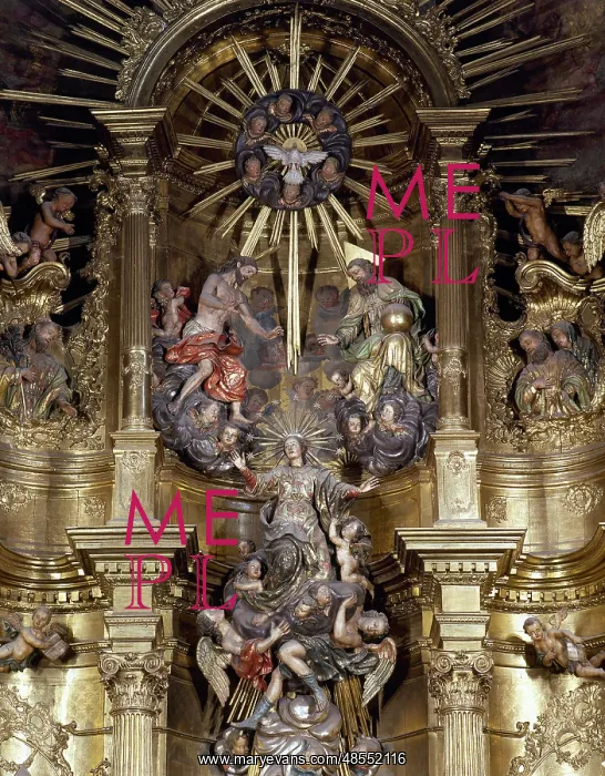 : Spain. Galica. Mondonedo Cathedral. Altarpiece (1769) by Fra : Spain. Galica. Mondonedo Cathedral. Altarpiece (1769) by Fra